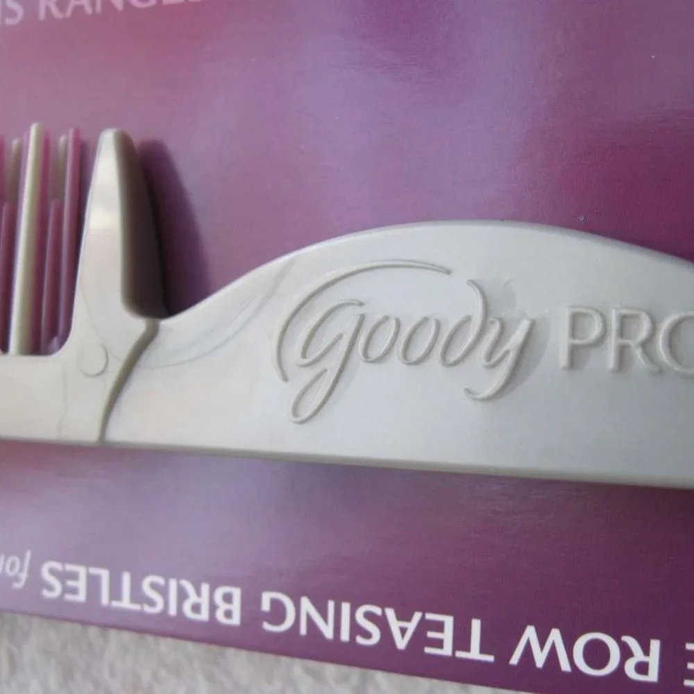 Goody Pro Volumized Hair Three Row Teasing Bristles Comb Tail Tease Smooth Salon